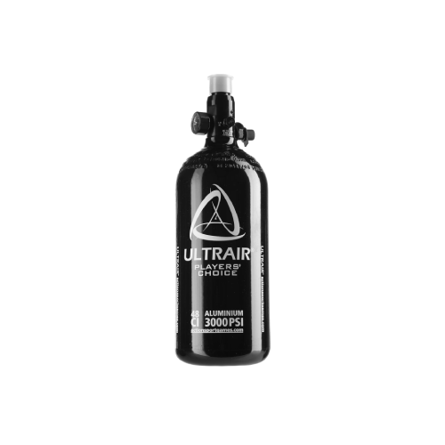 Schwarze Aluminium-Druckluftflasche für Airsoft, 3000 PSI, von Ultraitr.