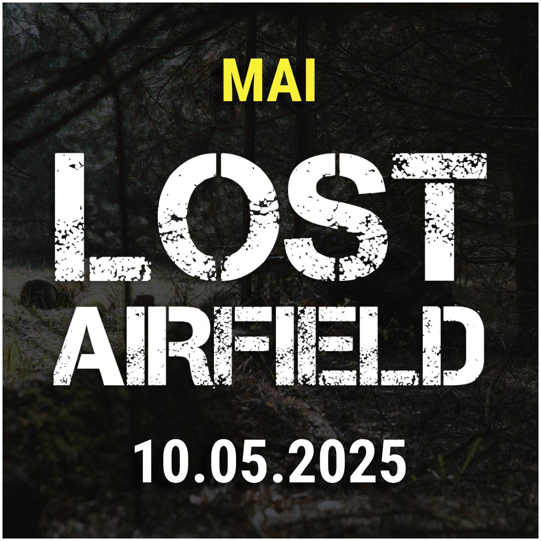 "Lost Airfield", Event am 10.05.2025 im Wald.