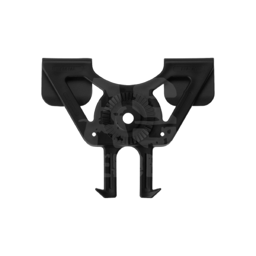 Schwarzes Airsoft-Holster-Modular-Montagesystem in Y-Form.