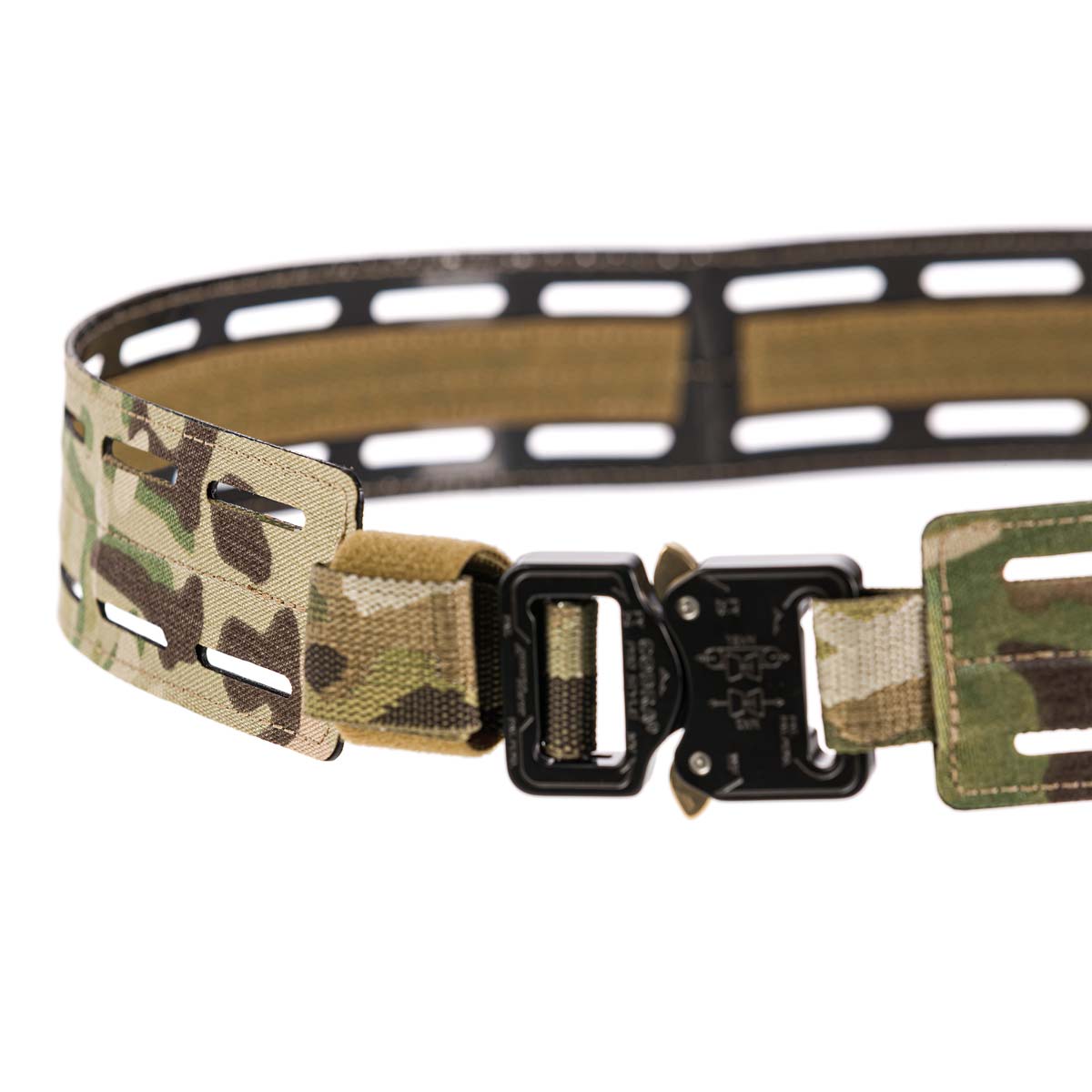 Gürtel LT562 Taktischer Multicam-Gürtel mit stabiler Schnalle und Lasercut-MOLLE-Schlitzen für Airsoft-Zubehör.