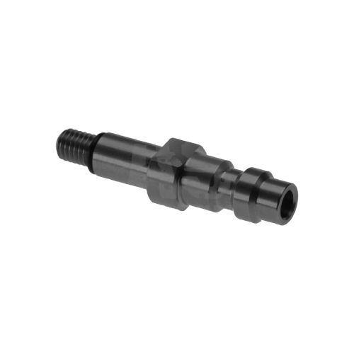 Metalladapter für Airsoft-Waffen, zylindrisch, mit verschiedenen Durchmessern und einem Gewindeende.