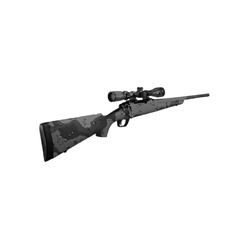 Airsoft-Scharfschützengewehr in Tarnfarbe mit Zielfernrohr.