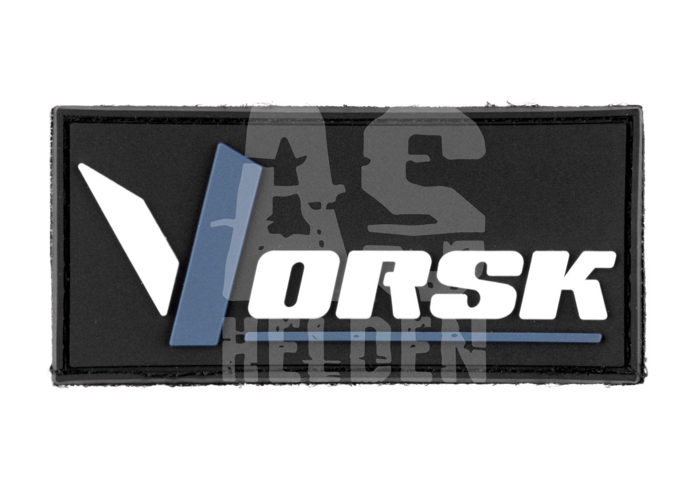 Vorsk EU17 GBB - ab 18 Jahren VORSK-Logo-Patch auf schwarzem Hintergrund im Rechteckformat.
