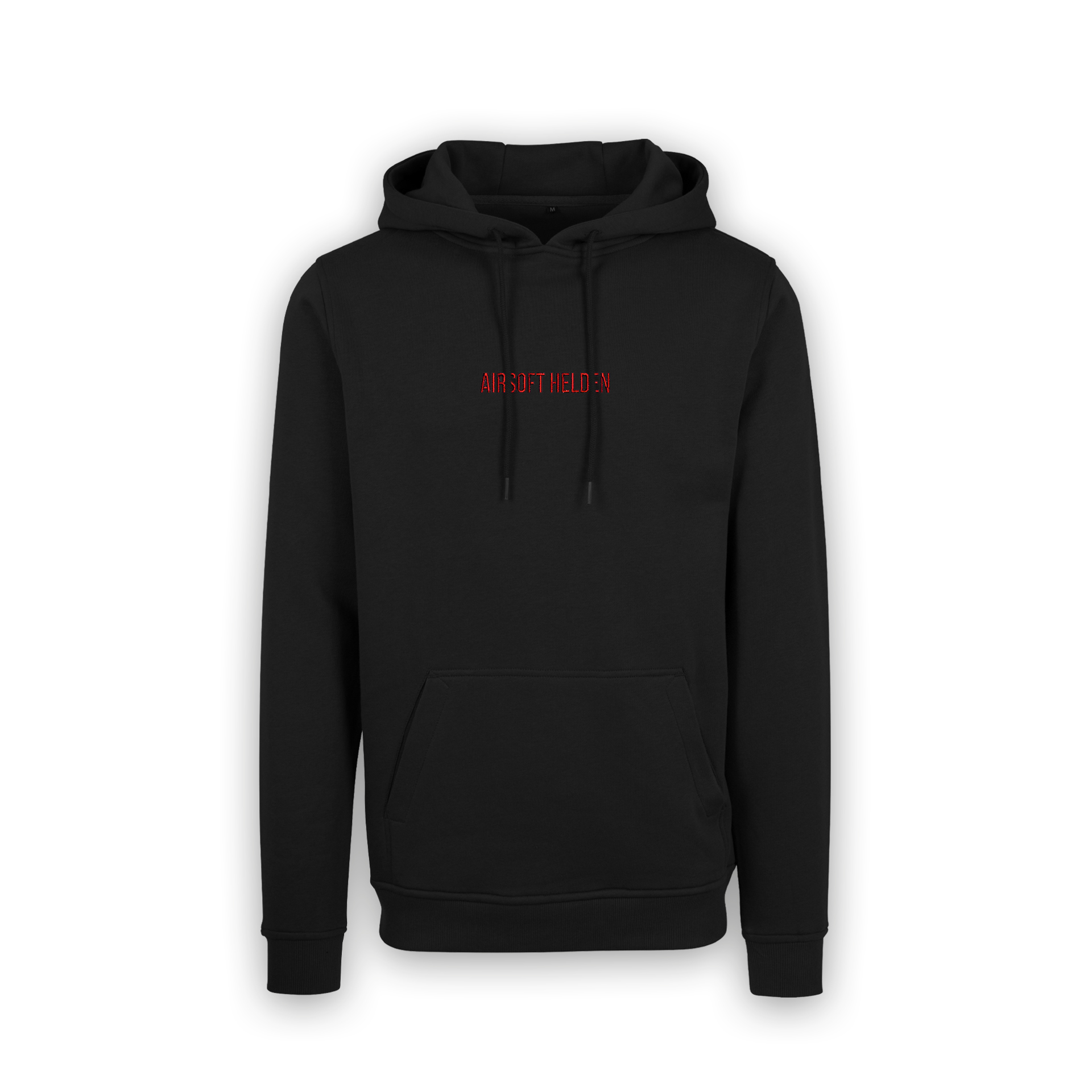 Airsoft Helden Hoodie schwarz mit rot