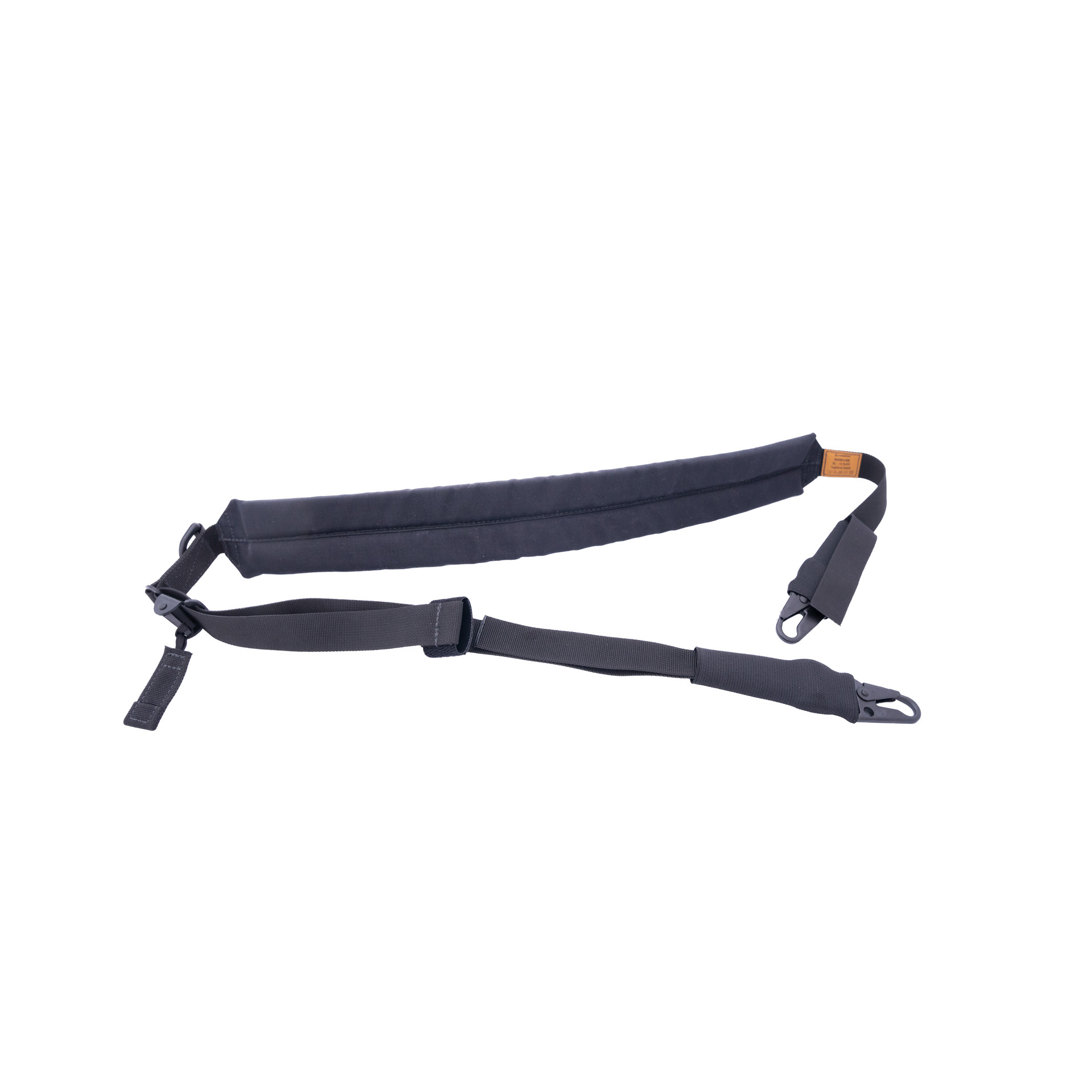 Trageriemen GS110 Schwarzer, verstellbarer Airsoft-Gewehrriemen mit zwei Clips.