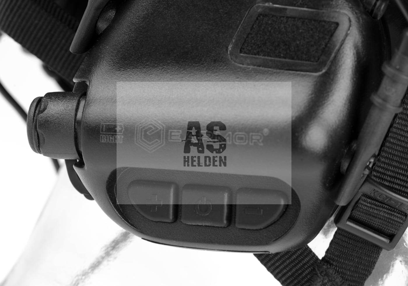 M32H Tactical Communication Hearing Protector FAST - Schwarz (Earmor)