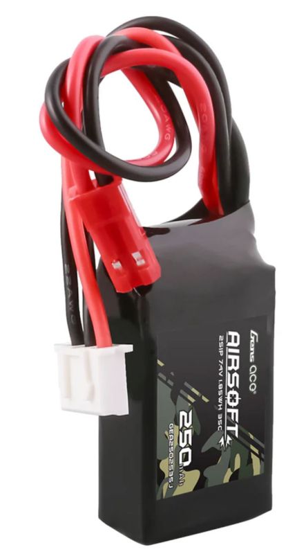 GEA3002S35J - BATTERIE LIPO GENS ACE 35C 300MAH 2S1P 7.4V POUR RÉPLIQUE
